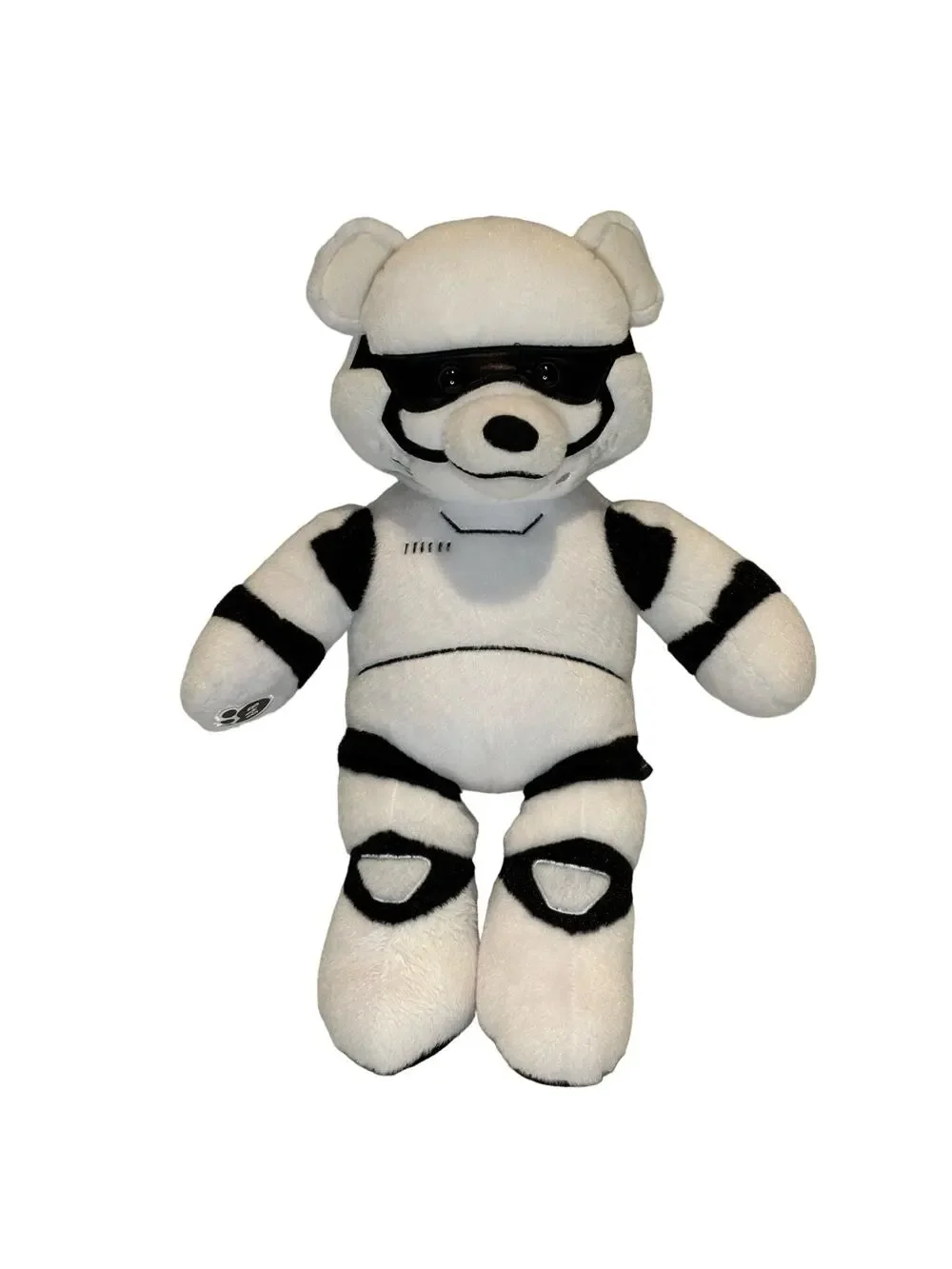 Build-A-Bear Star Wars Stormtrooper Bear, White and Black, EUC